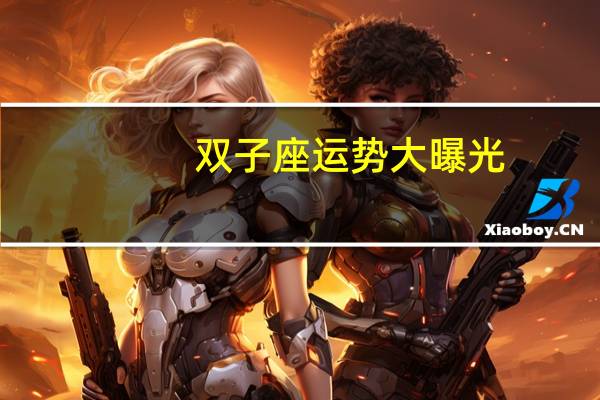 双子座运势大曝光