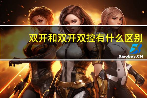 双开和双开双控有什么区别