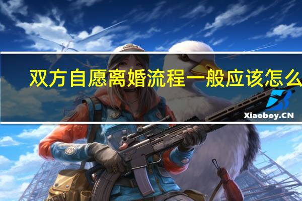 双方自愿离婚流程一般应该怎么走