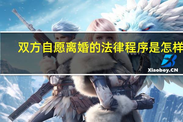 双方自愿离婚的法律程序是怎样的