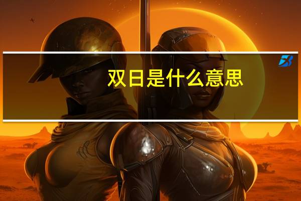 双日是什么意思
