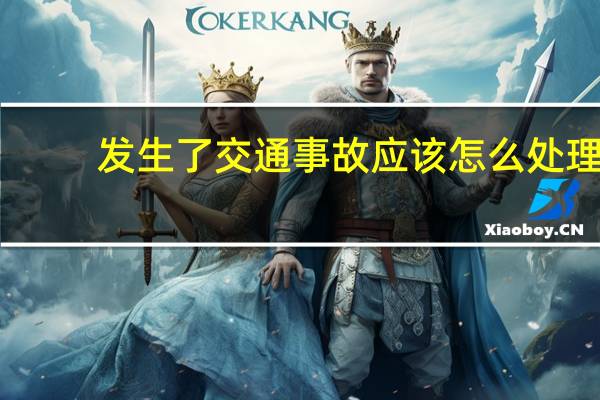 发生了交通事故应该怎么处理