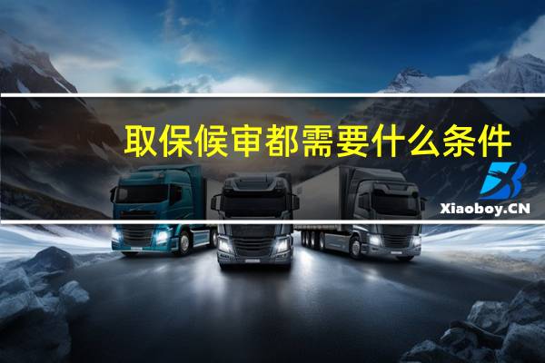 取保候审都需要什么条件