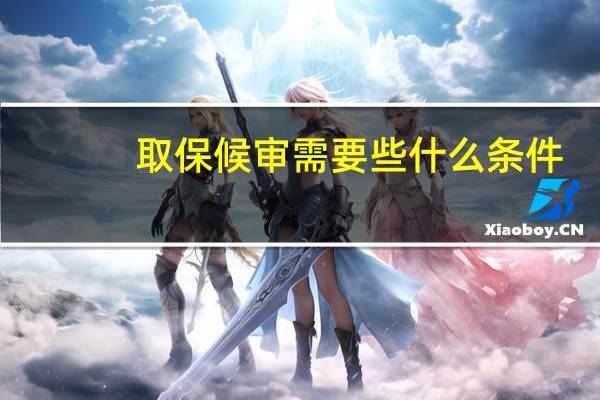 取保候审需要些什么条件