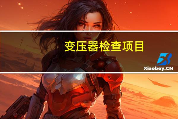 变压器检查项目