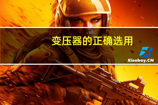 变压器的正确选用