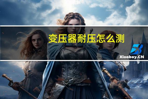 变压器耐压怎么测