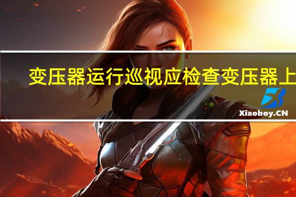 变压器运行巡视应检查变压器上层