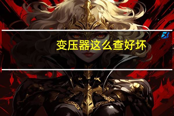 变压器这么查好坏