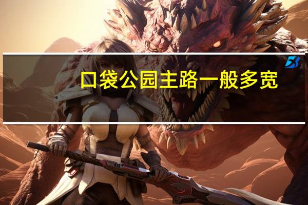 口袋公园主路一般多宽