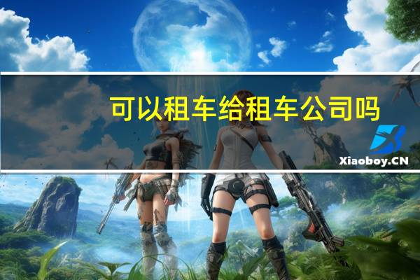可以租车给租车公司吗
