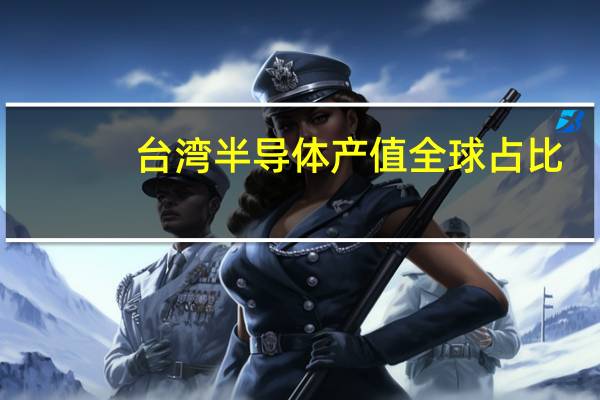 台湾半导体产值全球占比