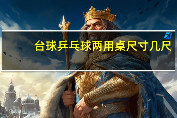 台球乒乓球两用桌尺寸几尺