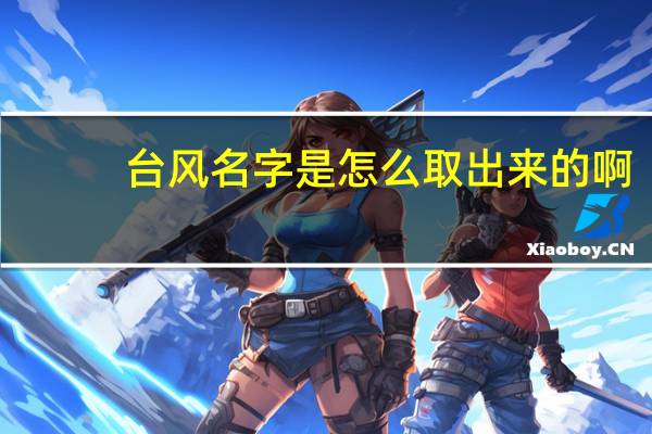 台风名字是怎么取出来的啊