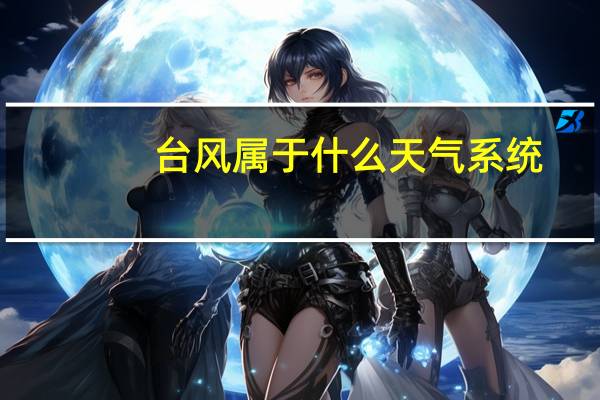 台风属于什么天气系统