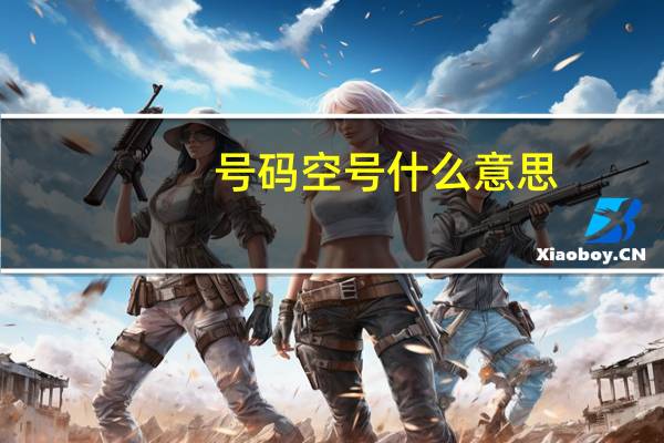 号码空号什么意思