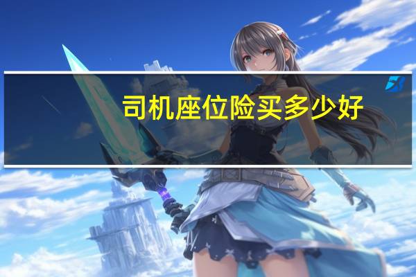 司机座位险买多少好