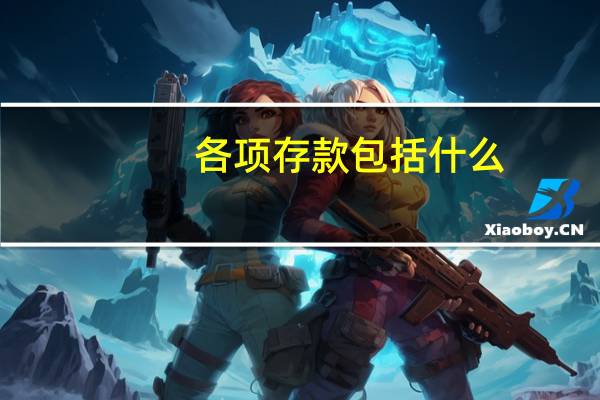 各项存款包括什么