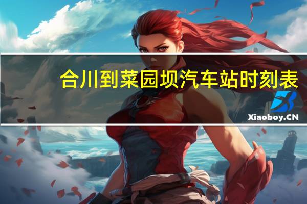 合川到菜园坝汽车站时刻表