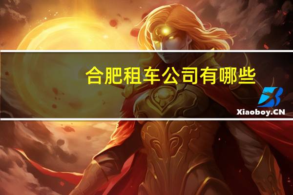合肥租车公司有哪些