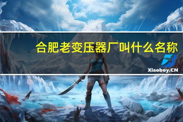 合肥老变压器厂叫什么名称