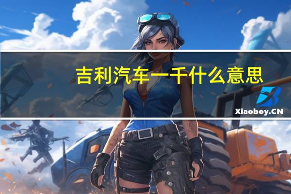 吉利汽车一千什么意思