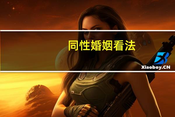 同性婚姻看法