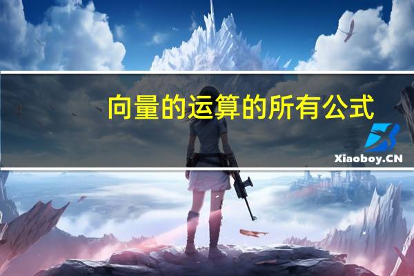 向量的运算的所有公式