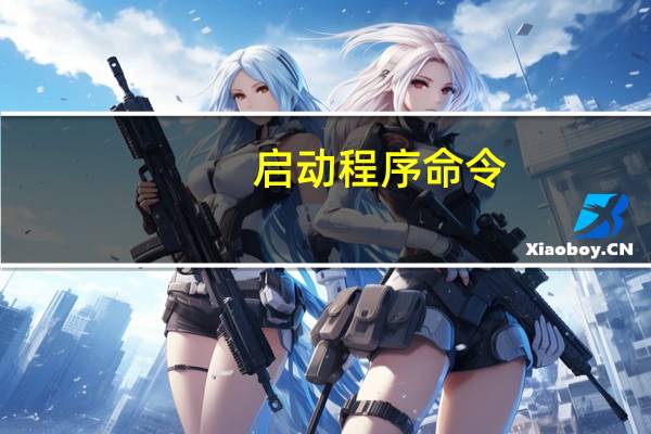启动程序命令