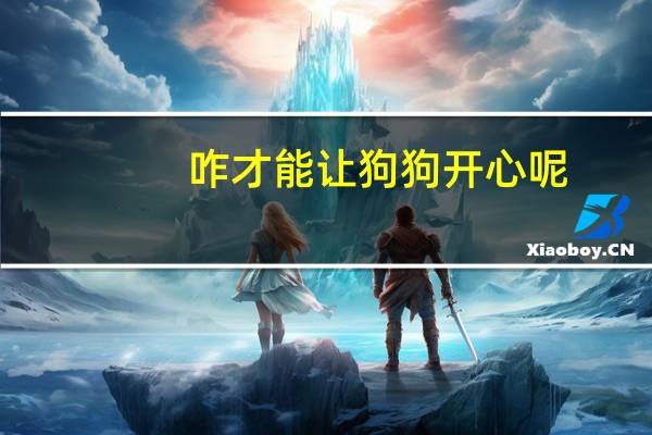 咋才能让狗狗开心呢