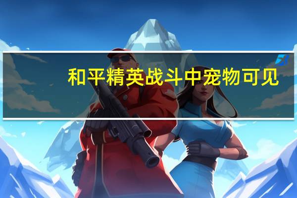 和平精英战斗中宠物可见