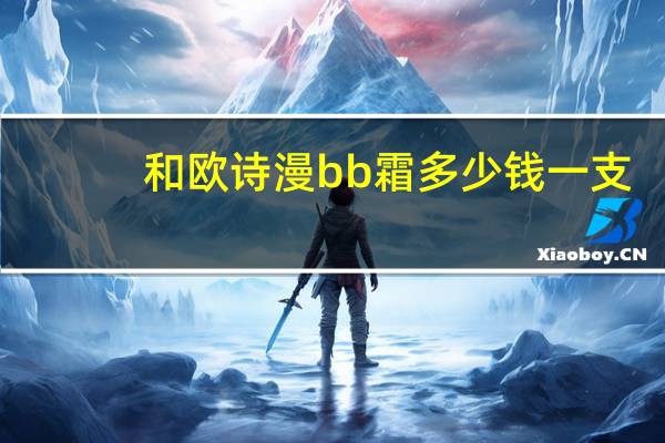 和欧诗漫bb霜多少钱一支