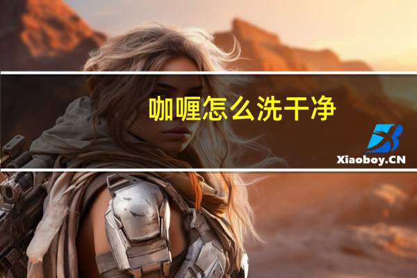 咖喱怎么洗干净