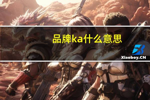 品牌ka什么意思
