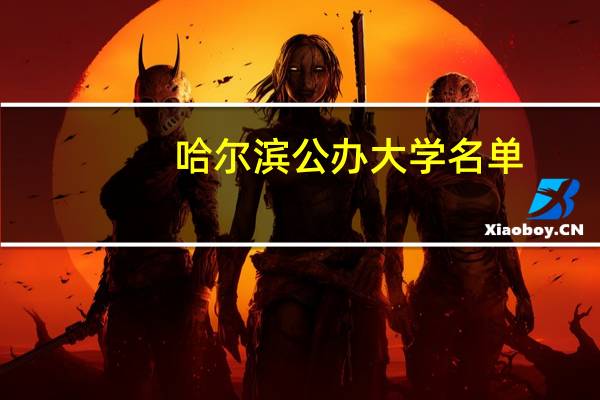 哈尔滨公办大学名单