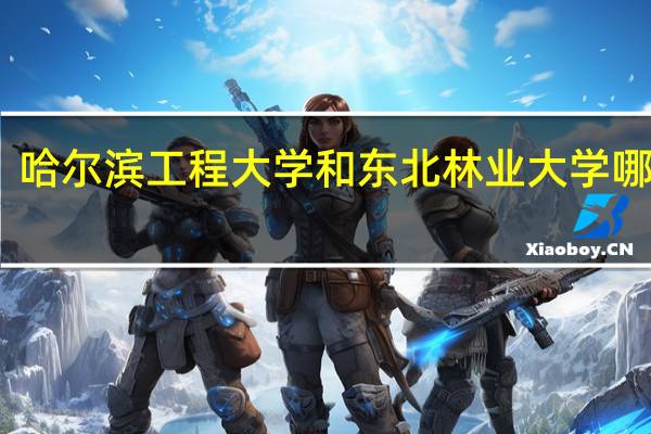哈尔滨工程大学和东北林业大学哪个好