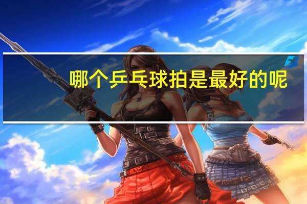 哪个乒乓球拍是最好的呢