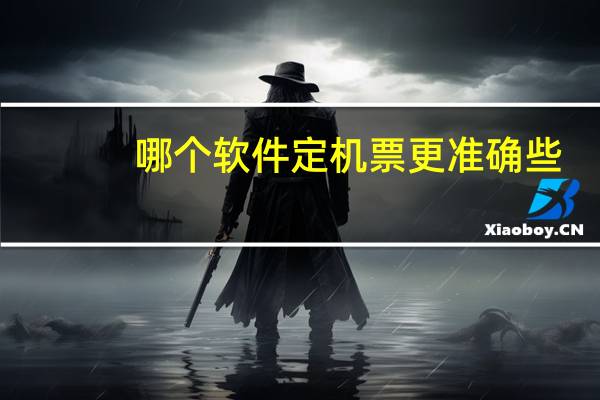 哪个软件定机票更准确些
