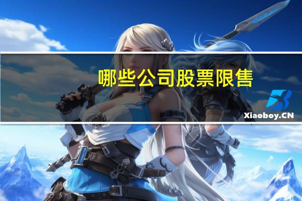 哪些公司股票限售