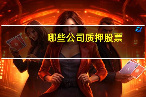 哪些公司质押股票