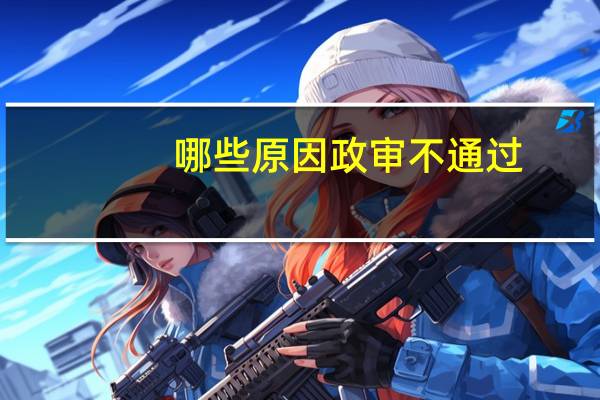 哪些原因政审不通过