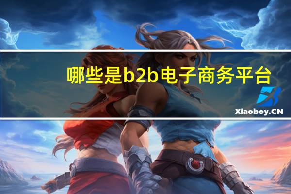 哪些是b2b电子商务平台