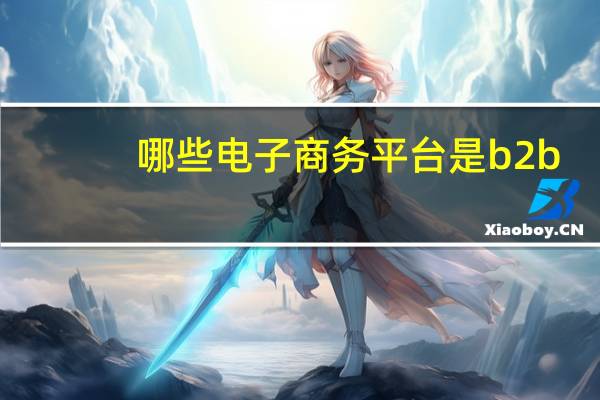 哪些电子商务平台是b2b