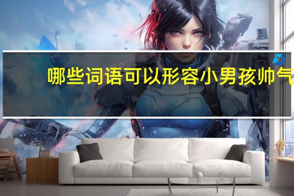 哪些词语可以形容小男孩帅气