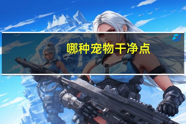 哪种宠物干净点