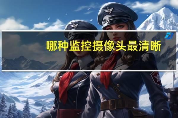 哪种监控摄像头最清晰