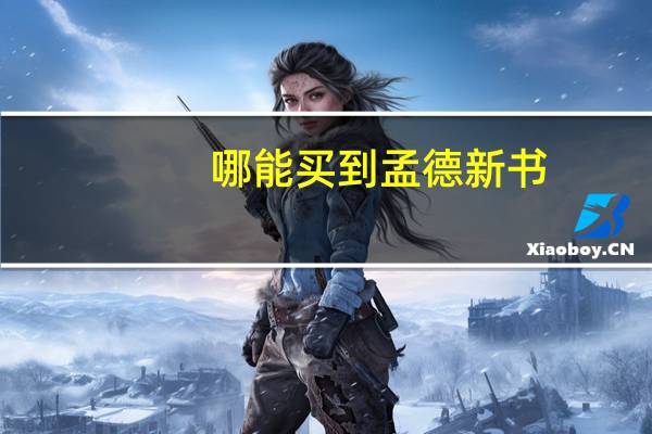 哪能买到孟德新书