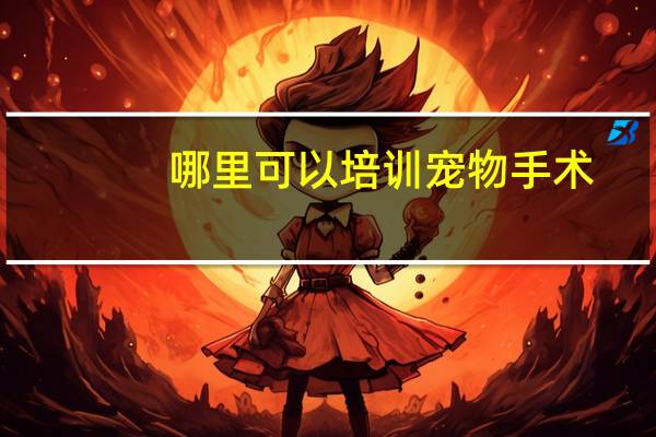 哪里可以培训宠物手术