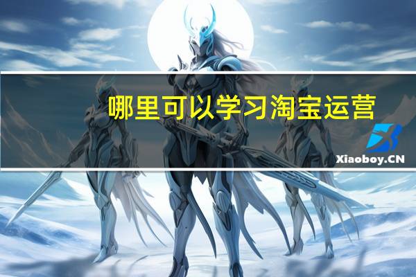 哪里可以学习淘宝运营