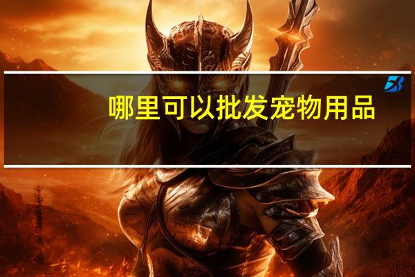 哪里可以批发宠物用品
